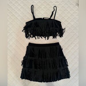 Fringe skirt and top